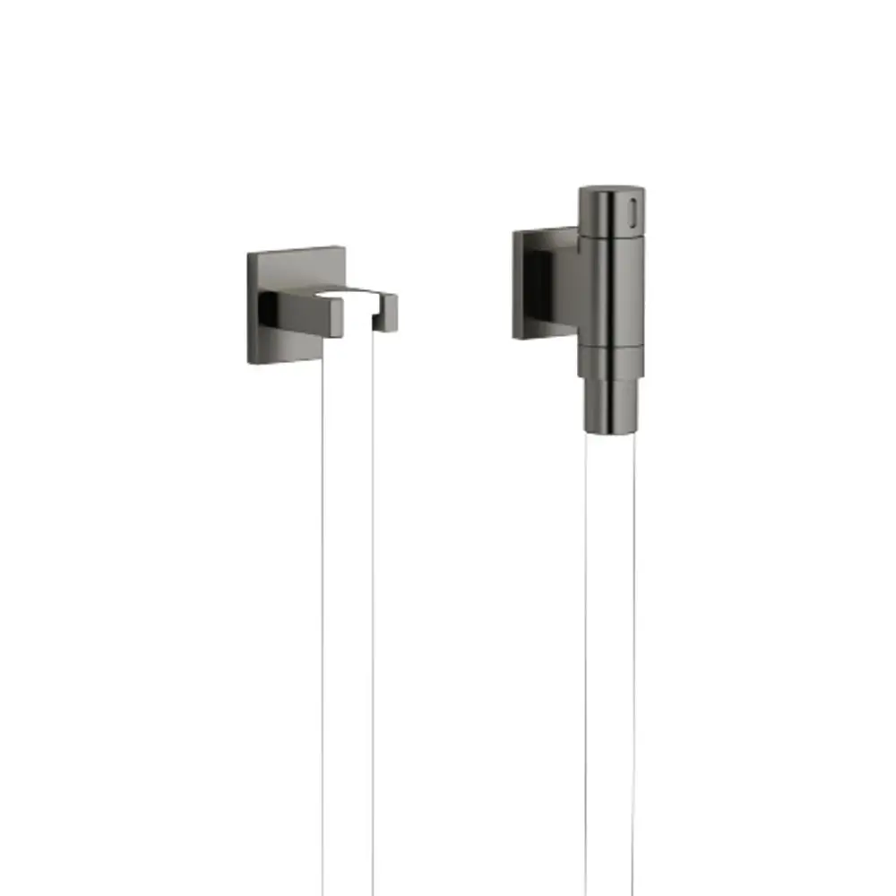 DORNBRACHT WATER TUBE Kneipp-Wandanschlussbogen mit Schlauchhalterung SERIENSPEZIFISCH 27821979 Dark Platinum gebürstet, 27821979-99 Galeriebild 1